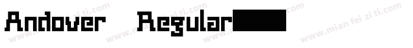 Andover Regular字体转换